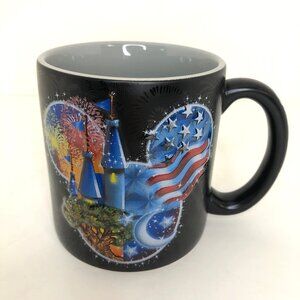 Walt Disney World 3D Fireworks Castle Mickey Mouse Coffee Mug LIKE NEW